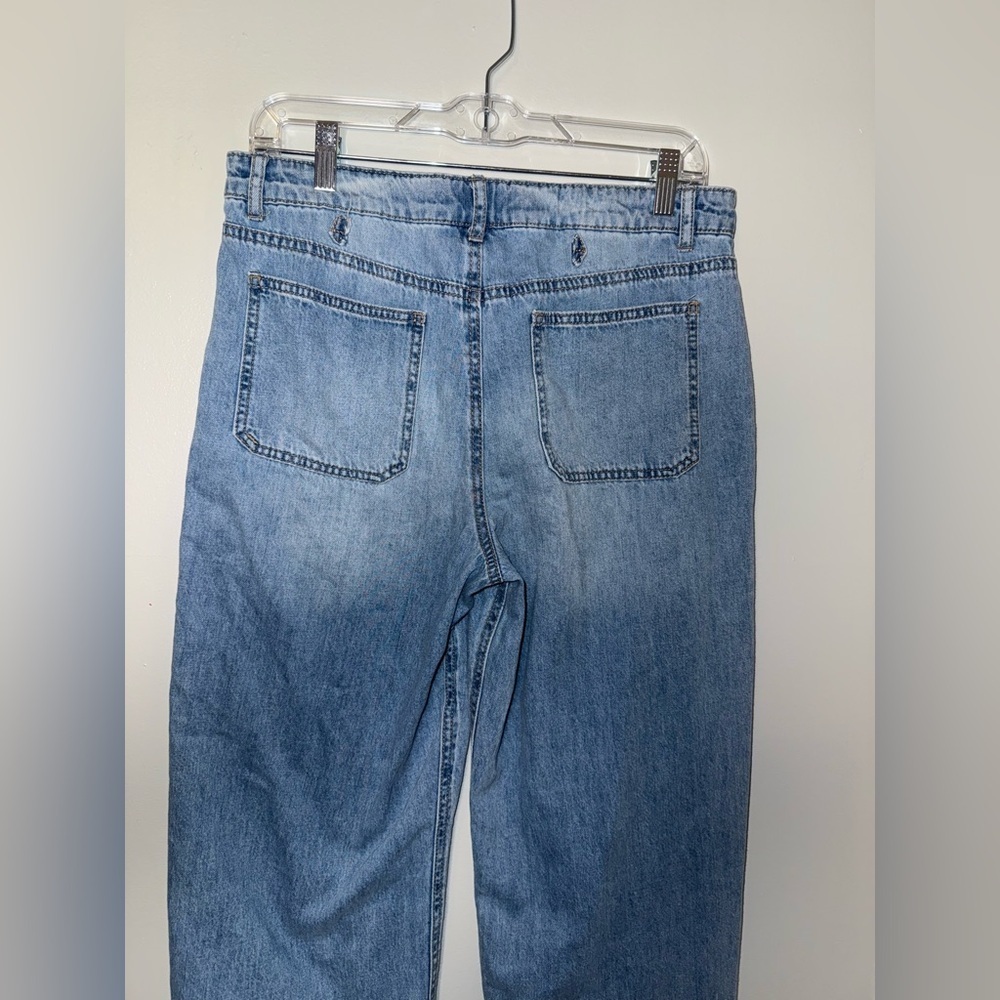 Colorful Planet Baggy Wide Legs Girls Jeans Size 18 - Picture 6 of 9